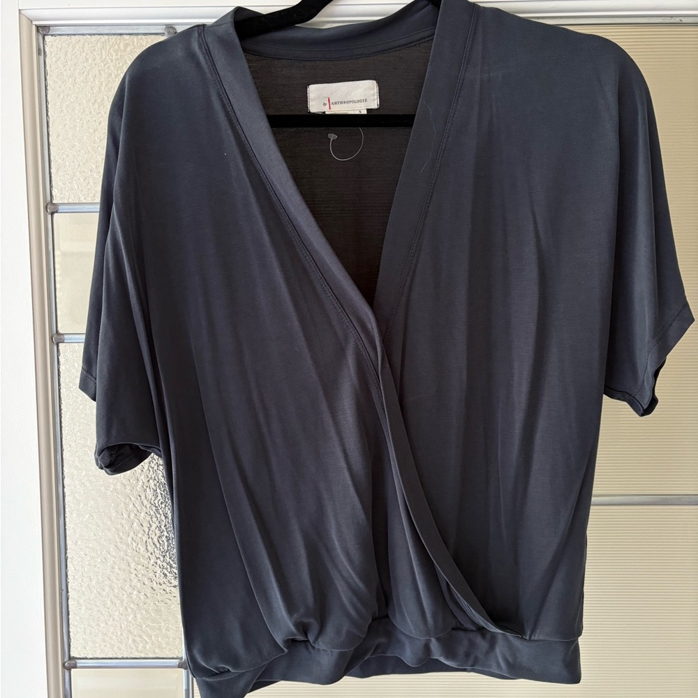Anthropologie Wrap Blouse